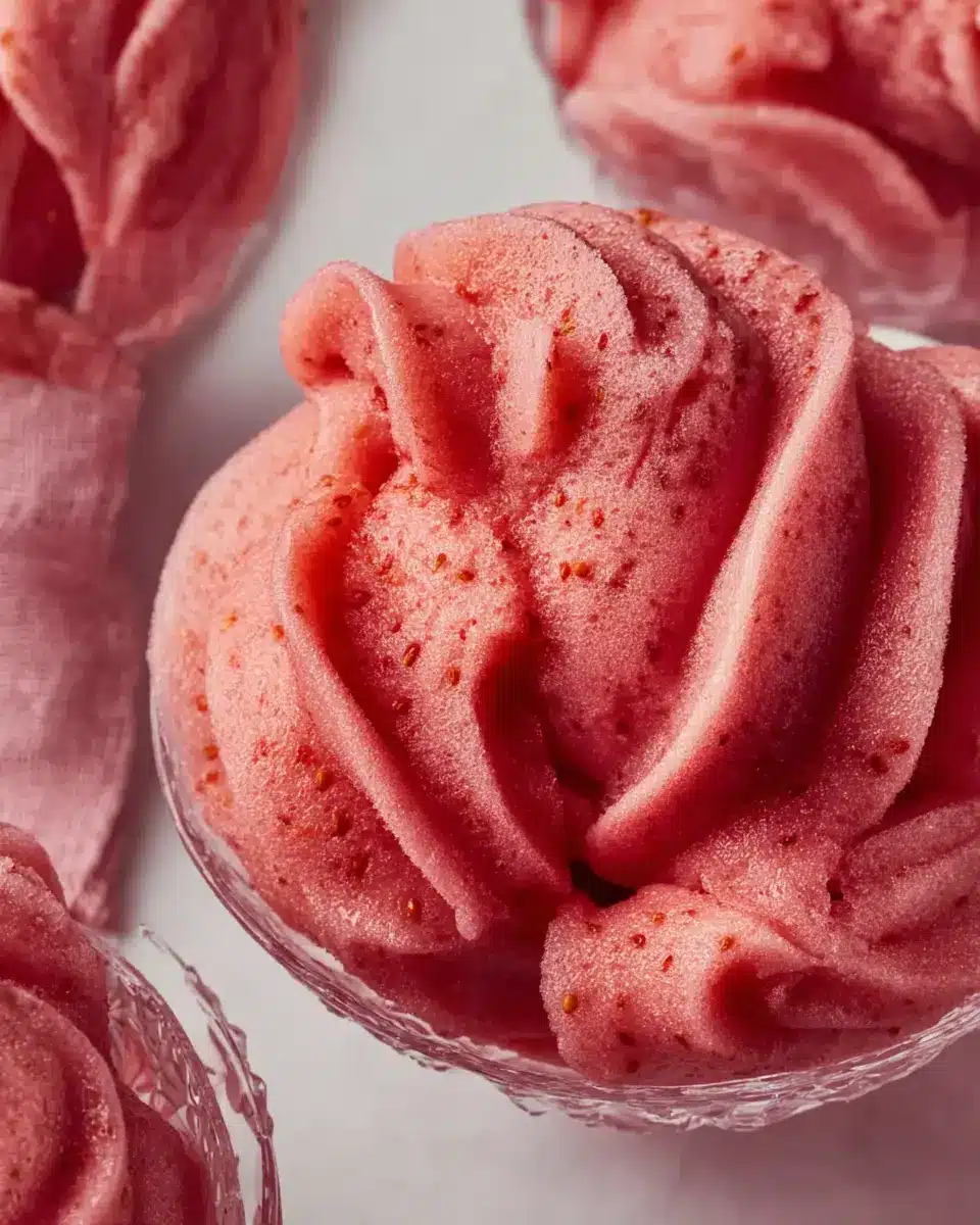 Easy & Silky Strawberry Sorbet: Homemade Perfection